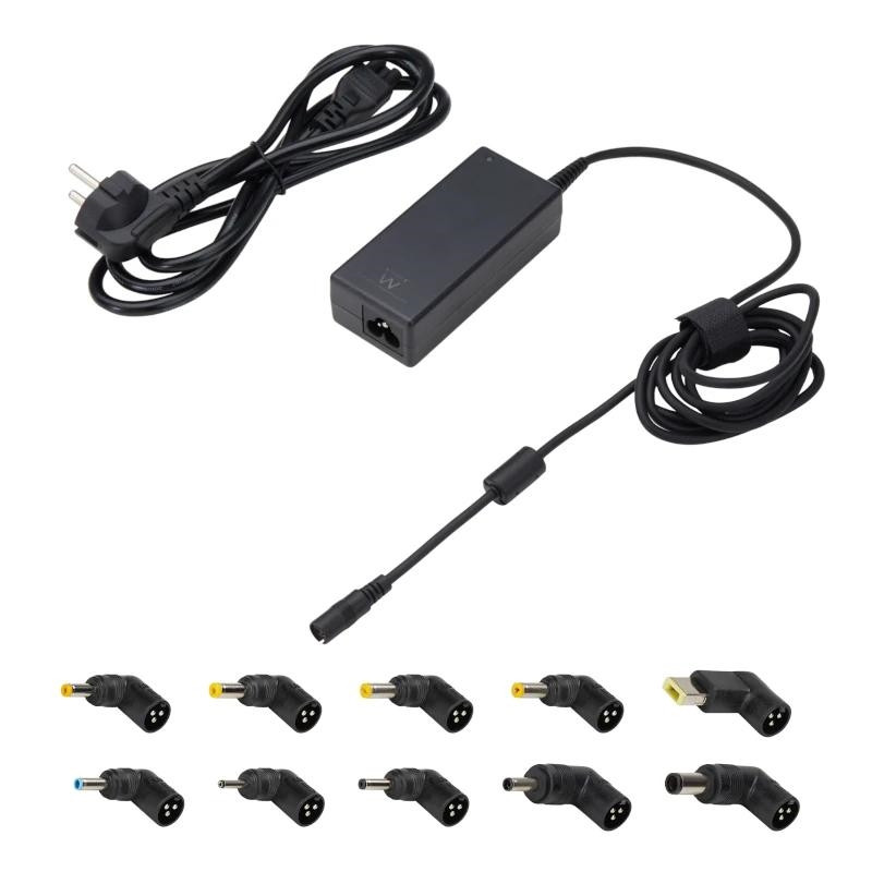 EWENT Cargador Auto. Univer Notebook 65W 10 Puntas EWENT Cargador Auto. Univer Notebook 65W 10 Puntas