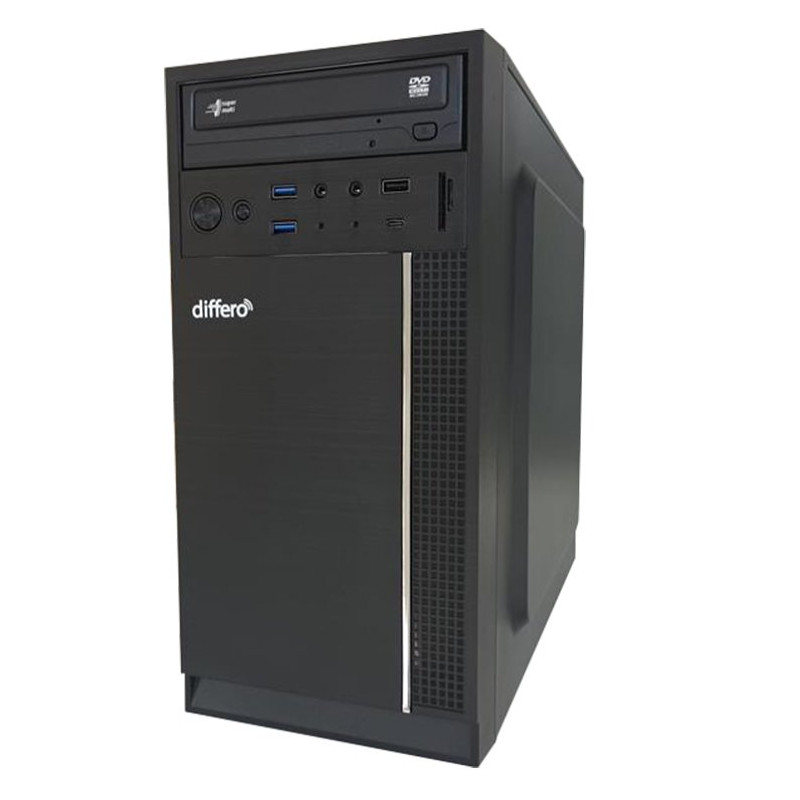 differo PC V15 I5 12400 16GB SSD 1TB NVME NO DVD HPA3 USB-C TRASERO