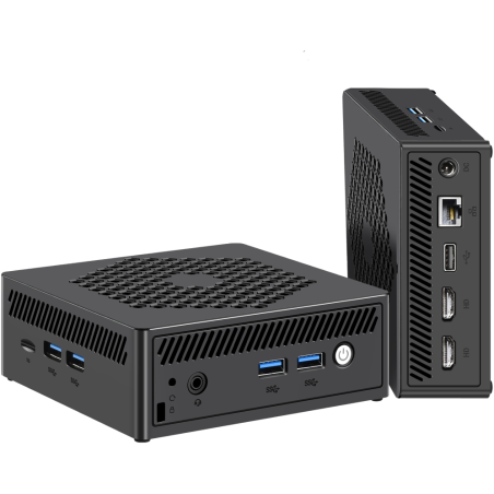 Leotec LEMPC12 PC/estación de trabajo barebone Cubo Negro