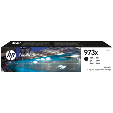 HP Cartucho negro original PageWide 973X de alto rendimiento