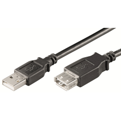 Ewent EC1011 cable USB 1 m USB A Negro