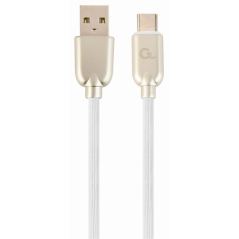 Cablexpert CC-USB2R-AMCM-2M-W cable USB USB 2.0 USB A USB C Blanco