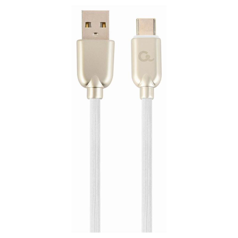 Cablexpert CC-USB2R-AMCM-2M-W cable USB USB 2.0 USB A USB C Blanco