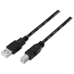 AISENS A101-0005 cable USB USB 2.0 1 m USB A USB B Negro
