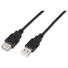 AISENS A101-0016 cable USB USB 2.0 1,8 m USB A Negro