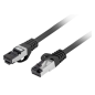 Lanberg PCF8-10CU-0300-BK cable de red Negro 3 m Cat8.1 S/FTP (S-STP)