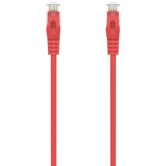 AISENS Cable de Red Latiguillo RJ45 LSZH Cat.6A 500 Mhz UTP AWG24, Roj