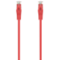 AISENS Cable de Red Latiguillo RJ45 LSZH Cat.6A 500 Mhz UTP AWG24, Rojo, 0.5M
