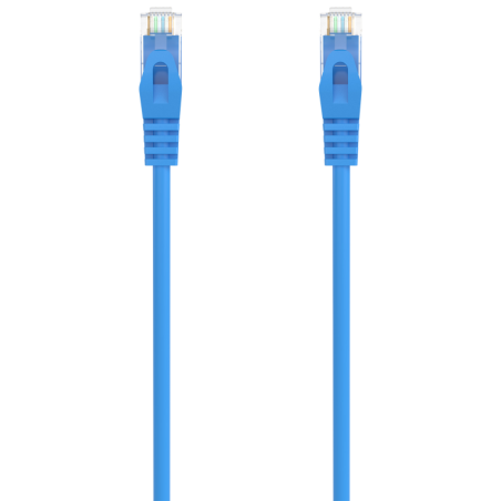 AISENS Cable de Red Latiguillo RJ45 LSZH Cat.6A 500 Mhz UTP AWG24, Azu