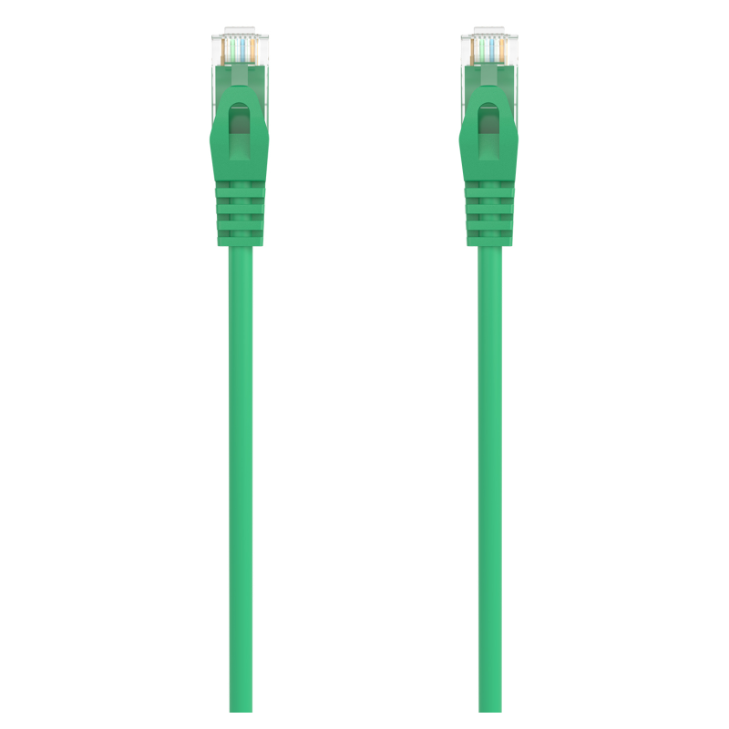 AISENS Cable de Red Latiguillo RJ45 LSZH Cat.6A 500 Mhz UTP AWG24, Verde, 1.0M