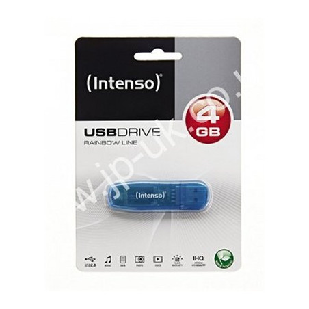 Intenso 3502450 Lápiz USB 2.0 Rainbow 4GB Azul