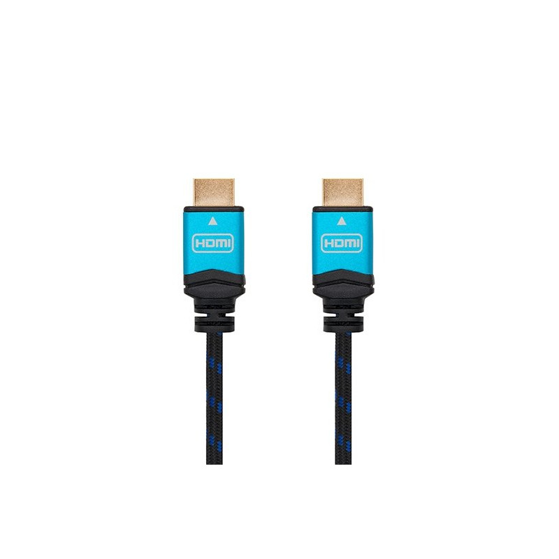 Cable hdmi (a) to hdmi (a) 4k 1.5m nanocable black m - m - 60hz - 18gbps - v2.0 - trenzado