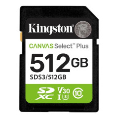 Kingston SDS3 microSDXC 512GB Gen3 150MB/s A1
