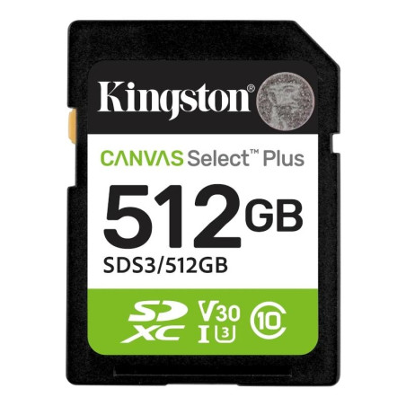 Kingston SDS3 microSDXC 512GB Gen3 150MB/s A1