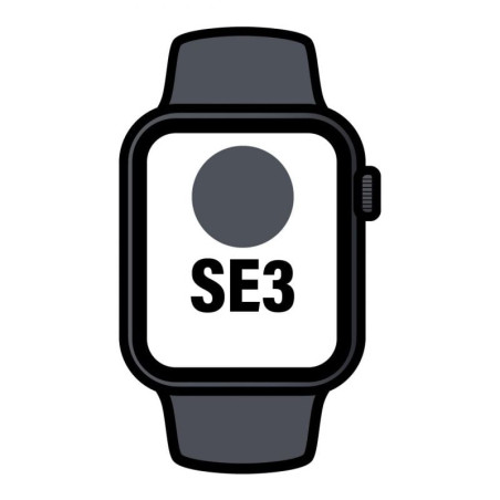Apple Watch SE3/ GPS/ 44mm/ Caja de Aluminio Medianoche/ Correa Deport