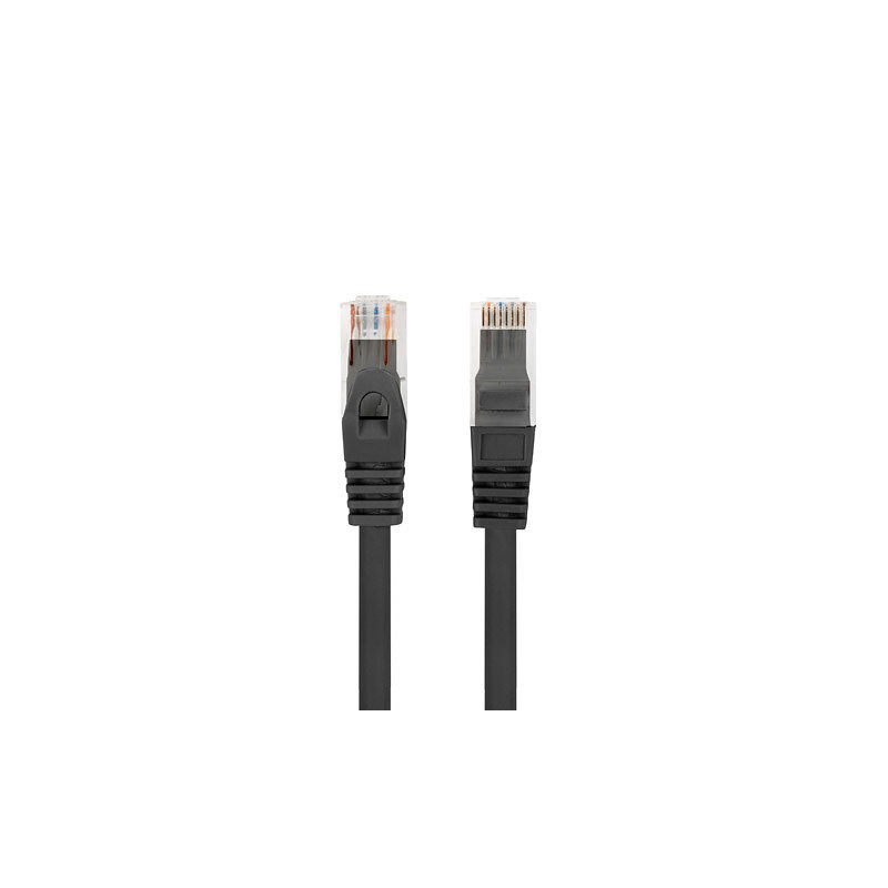 Cable red lanberg latiguillo cat.6 utp lszh cu 3m negro fluke passed