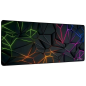 SUBBLIM Neon Obsidian XL Alfombrilla de ratón para juegos Negro, Multicolor