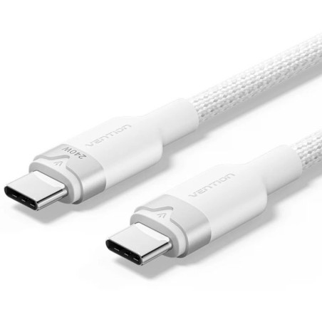 CABLE USB-C A USB-C 240W 2 M BLANCO VENTION