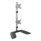 Soporte mesa doble startech vesa hasta 27 pulgadas 100x100mm max 16kg
