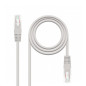 Cable red nanocable latiguillo rj45 utp cat6 5m gris