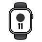 Apple Watch Series 11/ GPS/ 46mm/ Gris Espacial/ Correa Deportiva Negr