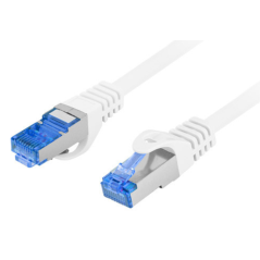 Lanberg PCF6A-10CC cable de red Blanco 0,5 m Cat6a S/FTP (S-STP)