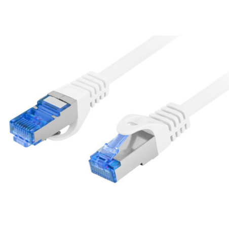 Lanberg PCF6A-10CC cable de red Blanco 0,5 m Cat6a S/FTP (S-STP)