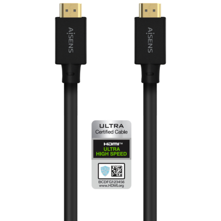 AISENS Cable HDMI V2.1 Ultra Alta Velocidad / Hec 8K@60Hz 48Gbps, A/M-