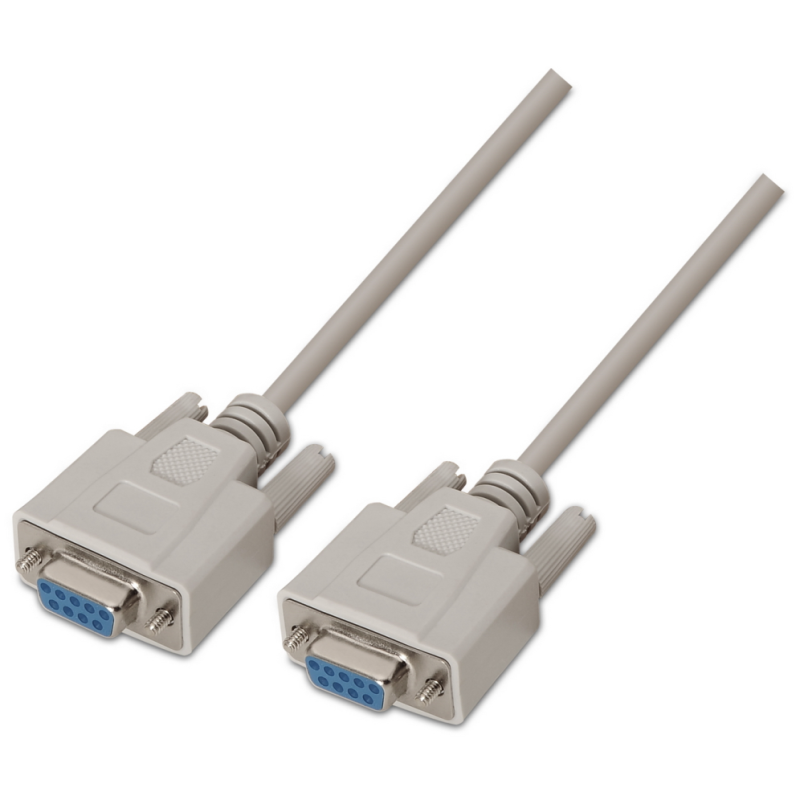 AISENS A112-0066 cable de serie Beige 1,8 m DB9