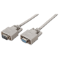 AISENS A112-0065 cable de serie Beige 1,8 m DB9