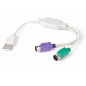 Gembird UAPS12 cable ps/2 0,3 m 2x 6-p Mini-DIN USB A Blanco