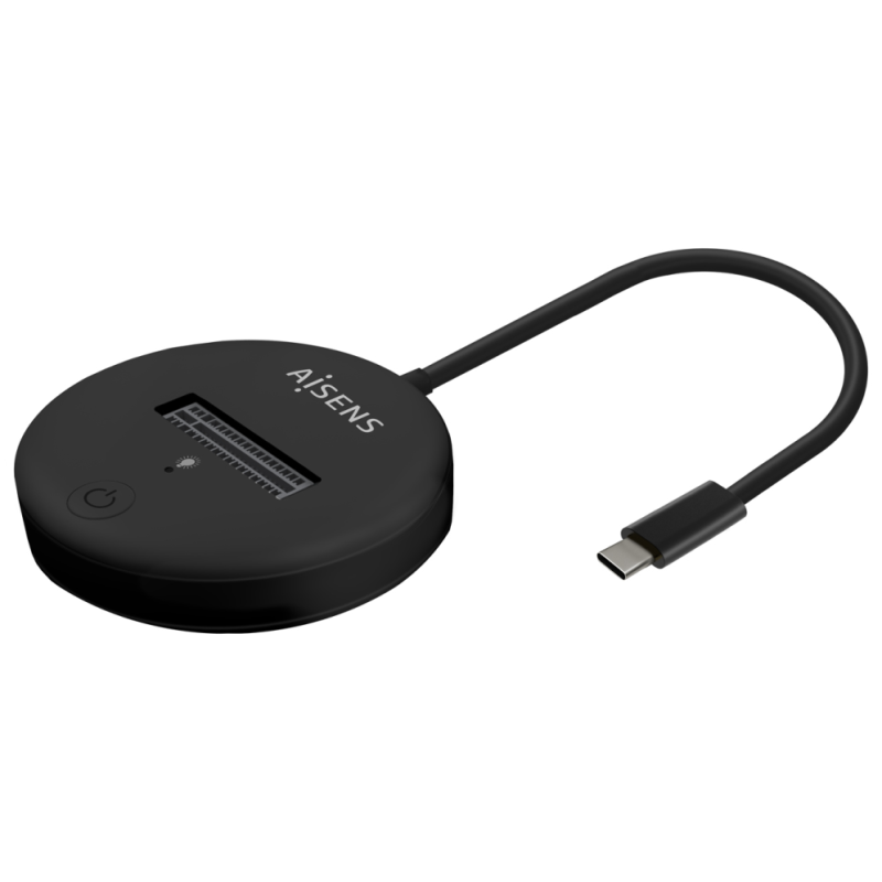 AISENS USB-C Dock M.2 (NGFF) ASUC-M2D013-BK SATA/NVMe A USB3.1 Gen2, Negra