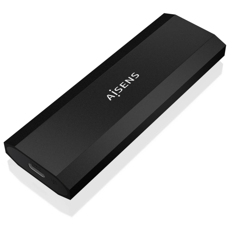 AISENS ASM2-028B caja para disco duro externo Caja externa para unidad de estado sólido (SSD) Negro