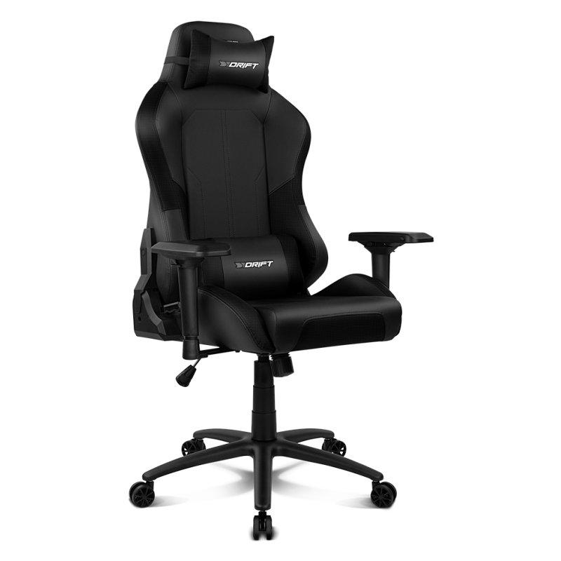DRIFT DR250 Silla para videojuegos de PC Asiento acolchado tapizado Negro, Carbono
