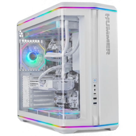 NOX Hummer Semitorre ATX cristal curvo ARGB Blnc