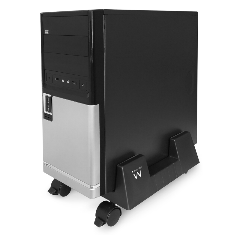 Ewent EW1290 soporte de CPU Carro para equipo informático Negro