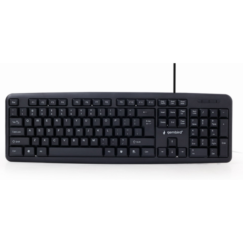 Gembird KB-U-103-ES teclado Hogar USB Español Negro