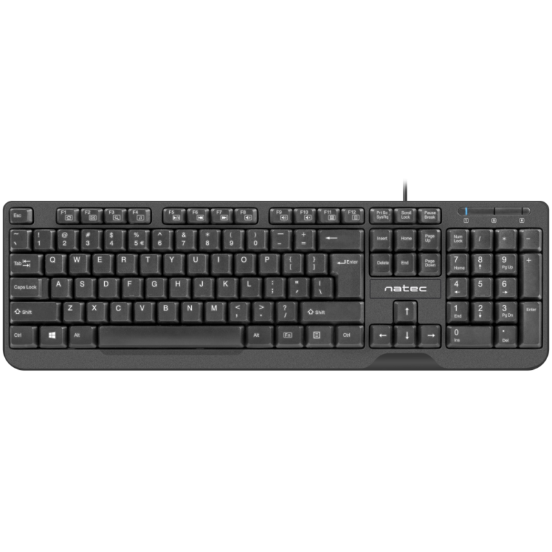 NATEC Trout teclado Oficina USB QWERTY Español Negro