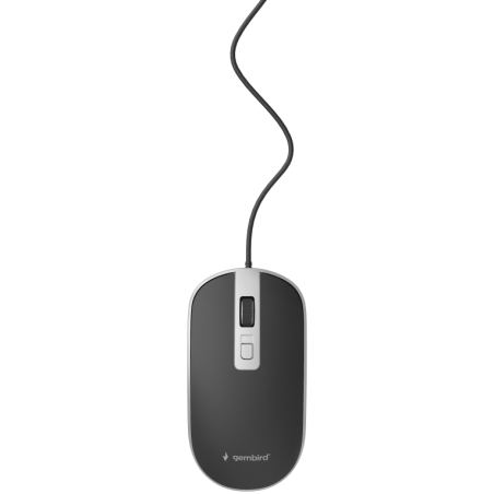 Gembird MUS-4B-06-BS ratón Oficina Ambidextro USB tipo A Óptico 1200 D