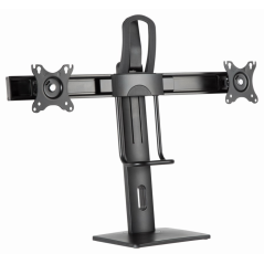 Gembird MS-D2-01 soporte para monitor 68,6 cm (27) Escritorio Negro