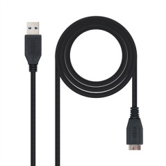 Cable usb 3.0 tipo a a micro usb tipo b nanocable 2m - macho - macho -