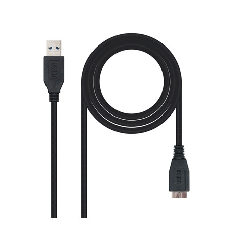 Cable usb 3.0 tipo a a micro usb tipo b nanocable 2m - macho - macho -