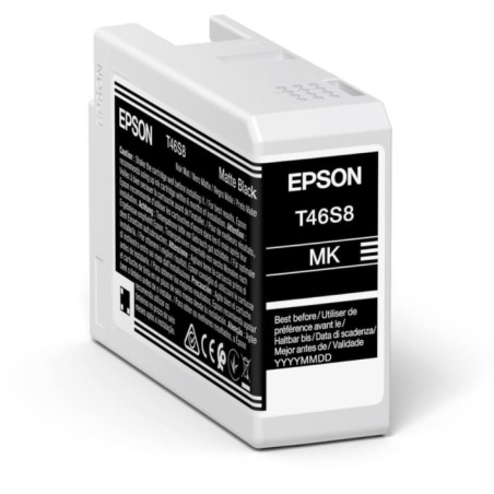 Cartucho tinta epson singlepack matte negro t46s8 ultrachrome pro 10 i