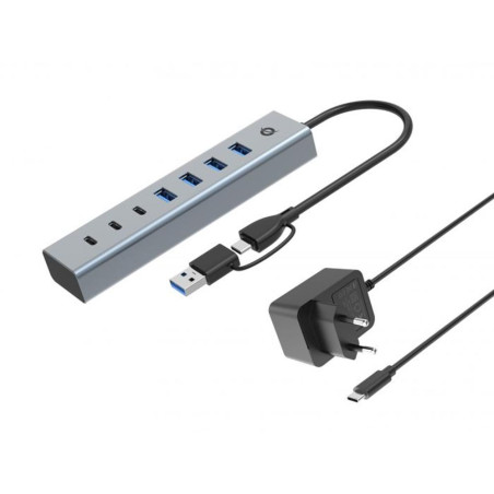 Hub usb 3.0 conceptronic hubbies20gp 7 puertos usb - c a 3xusb - c 4xu