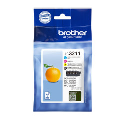 Pack cartuchos tinta brother lc3211val negro cian magenta amarillo 200