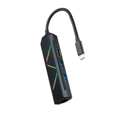 Hub nanocable 5 en 1 usb tipo c - usb - hdmi - rj45