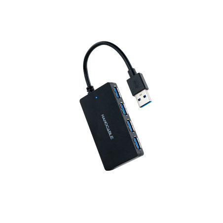 Hub usb 3.0 nanocable con 4 puertos de usb 3.0 usb - a - m - usb 3.0 -