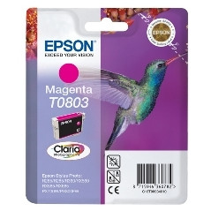 Cartucho tinta epson t0803 magenta 7.4ml stylus photo r265 - 285 - 360