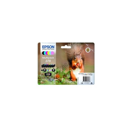 Multipack cartucho tinta epson 378 c13t37884010 6 colores foto claria 