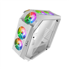 Caja ordenador mars gaming mc51 premium blanco atx 2 x usb 3.0 5 x 120